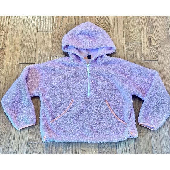 Wild fable pink Sherpa hooded quarter zip size small - Picture 2 of 7
